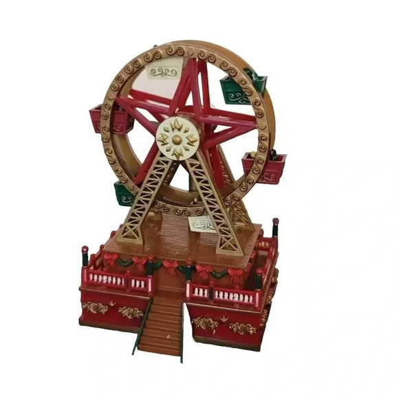 Vintage Mr. Christmas Music Box Ferris Wheel Collectable Wish Y Merry Christmas - Picture 1 of 5